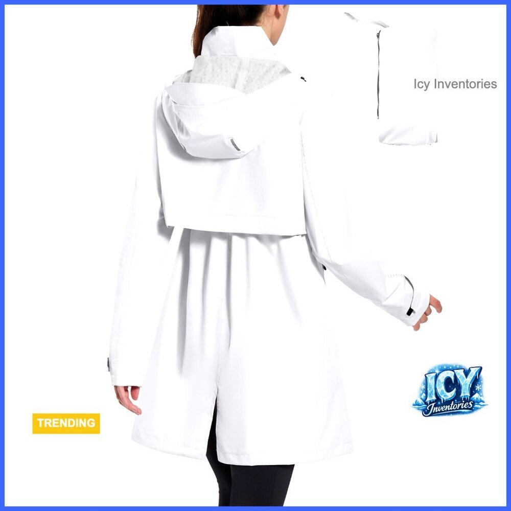 Packable Waterproof Windbreaker Lightweight Cycling Jacket with Hood